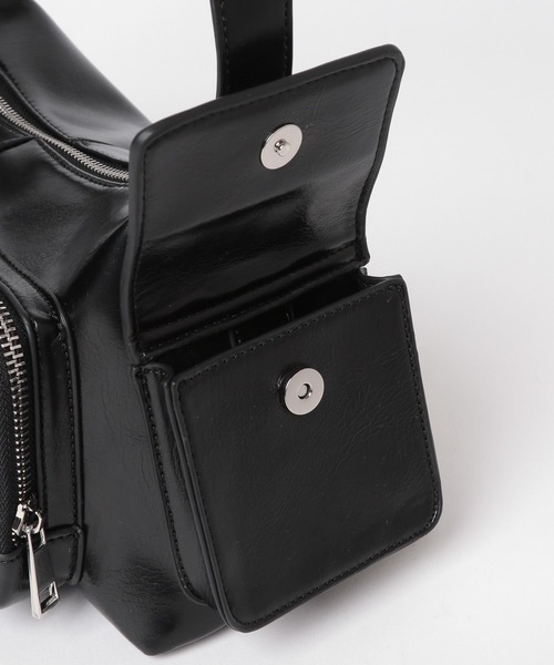 HARE（ハレ）の「ジップポッケデザインバッグ(HARE)（ショルダーバッグ・レディース・ブラック・FREE）」の22枚目の写真