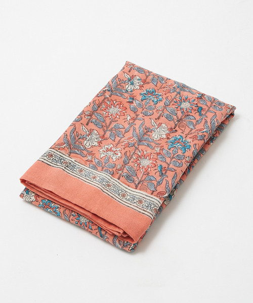 collex（コレックス）の「ブロックプリント マルチクロス 145×225cm（インテリア雑貨・レディース・サーモンピンク/イエロー/グリーン/ブルー・フリー）」の11枚目の写真