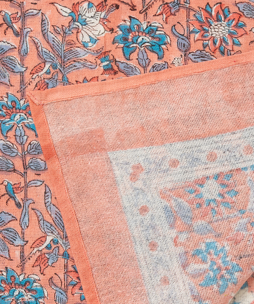 collex（コレックス）の「ブロックプリント マルチクロス 145×225cm（インテリア雑貨・レディース・サーモンピンク/イエロー/グリーン/ブルー・フリー）」の13枚目の写真