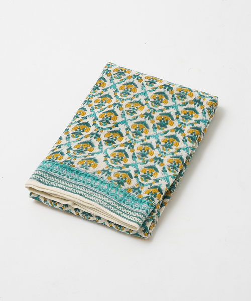 collex（コレックス）の「ブロックプリント マルチクロス 145×225cm（インテリア雑貨・レディース・サーモンピンク/イエロー/グリーン/ブルー・フリー）」の14枚目の写真