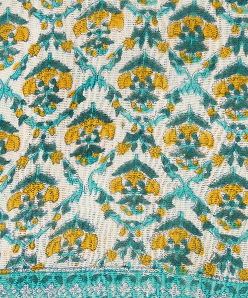 collex（コレックス）の「ブロックプリント マルチクロス 145×225cm（インテリア雑貨・レディース・サーモンピンク/イエロー/グリーン/ブルー・フリー）」の15枚目の写真