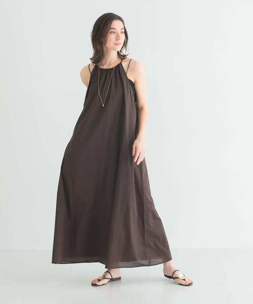 URBAN RESEARCH(アーバンリサーチ)の「コットンボイルアメスリキャミワンピース(ワンピース・レディース・ベージュ/ブラウン/レッド・38/36)」の2枚目の写真