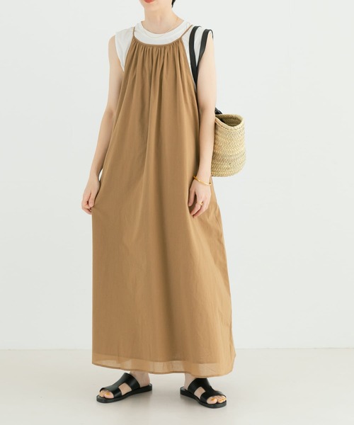 URBAN RESEARCH(アーバンリサーチ)の「コットンボイルアメスリキャミワンピース(ワンピース・レディース・ベージュ/ブラウン/レッド・38/36)」の7枚目の写真