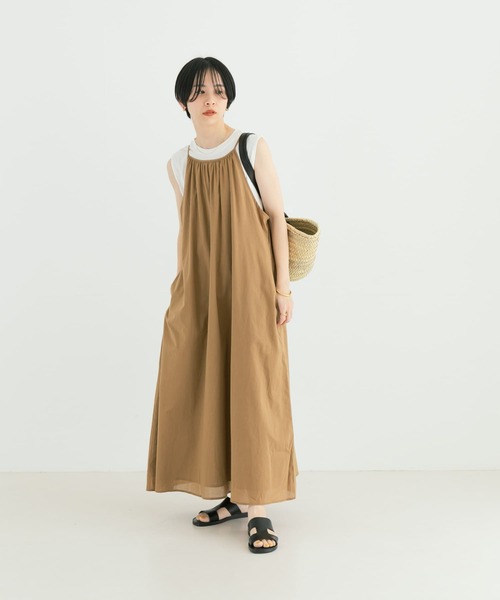 URBAN RESEARCH(アーバンリサーチ)の「コットンボイルアメスリキャミワンピース(ワンピース・レディース・ベージュ/ブラウン/レッド・38/36)」の10枚目の写真