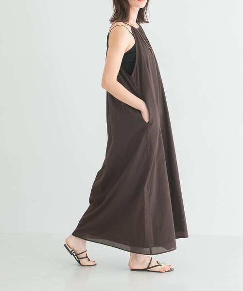 URBAN RESEARCH(アーバンリサーチ)の「コットンボイルアメスリキャミワンピース(ワンピース・レディース・ベージュ/ブラウン/レッド・38/36)」の12枚目の写真