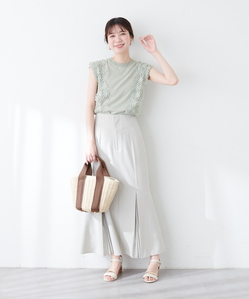 qualite / カリテ チュールコンビニット チュールフリルニット｜PETAL ONLINE（ペタルオンライン）