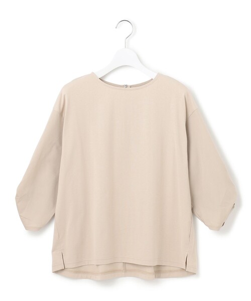 J.PRESS YORK STREET(ジェイプレスヨークストリート)の「【WOMEN】【SMOOTH JERSEY】ツイストスリーブ プルオーバー(Tシャツ/カットソー・レディース・ダルブルー系/ベージュ系/ネイビー系/ホワイト系・F)」の1枚目の写真