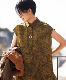 モノトーン フラワー」に該当するシャツ/ブラウスファッション