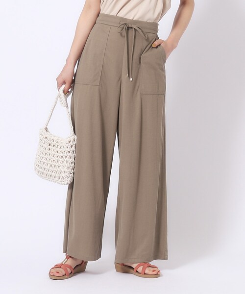 DRESKIP（ドレスキップ）の「◆【M-LL/選べる着丈】イージーベイカー ワイドパンツ（その他パンツ・レディース・ブラウン系/ネイビー/カーキ/オレンジ/ブラック/ブルー・02/42/38/40/04/03）」の2枚目の写真