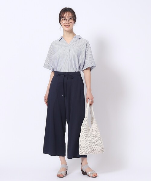 DRESKIP（ドレスキップ）の「◆【M-LL/選べる着丈】イージーベイカー ワイドパンツ（その他パンツ・レディース・ブラウン系/ネイビー/カーキ/オレンジ/ブラック/ブルー・02/42/38/40/04/03）」の12枚目の写真