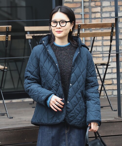 BEAMS HEART（ビームスハート）の「キルティング フード ブルゾン 軽量