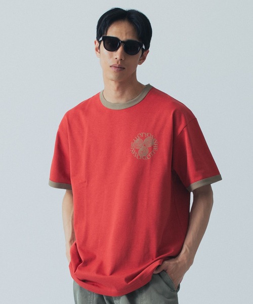 【セール】SAY HELLO JAN TRIM S/S TEE 24SS-F04(Tシャツ/カットソー)|SAYHELLO(セイハロー) 【セール】SAY HELLO JAN TRIM S/S TEE 24SS-F04(Tシャツ/カットソー)|SAYHELLO(セイハロー)