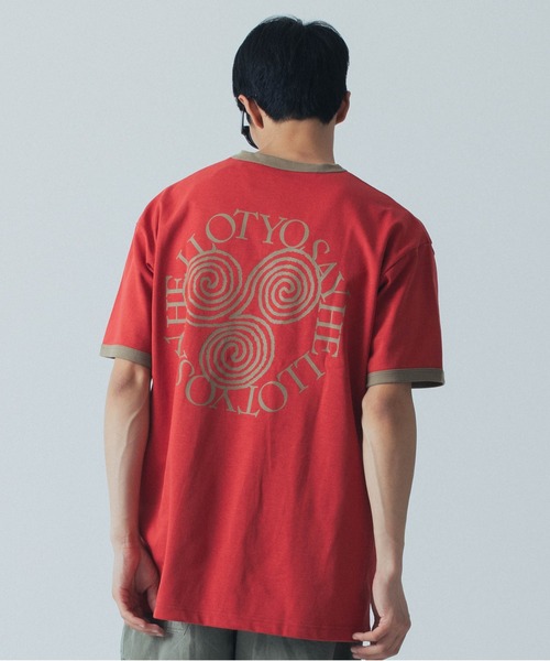 【セール】SAY HELLO JAN TRIM S/S TEE 24SS-F04(Tシャツ/カットソー)|SAYHELLO(セイハロー) 【セール】SAY HELLO JAN TRIM S/S TEE 24SS-F04(Tシャツ/カットソー)|SAYHELLO(セイハロー)