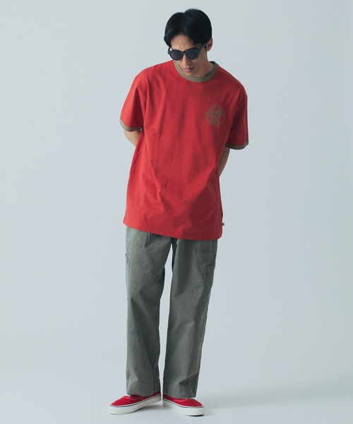 【セール】SAY HELLO JAN TRIM S/S TEE 24SS-F04(Tシャツ/カットソー)|SAYHELLO(セイハロー) 【セール】SAY HELLO JAN TRIM S/S TEE 24SS-F04(Tシャツ/カットソー)|SAYHELLO(セイハロー)