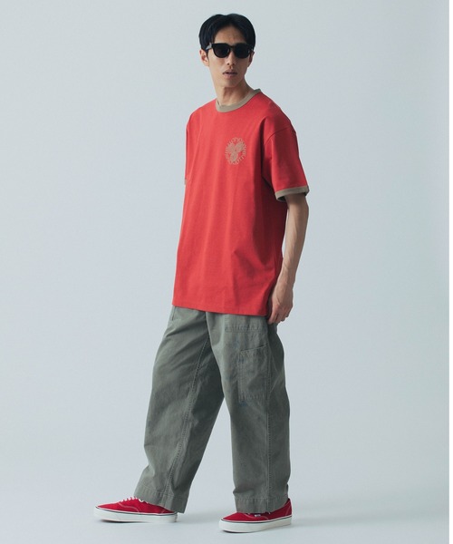 【セール】SAY HELLO JAN TRIM S/S TEE 24SS-F04(Tシャツ/カットソー)|SAYHELLO(セイハロー) 【セール】SAY HELLO JAN TRIM S/S TEE 24SS-F04(Tシャツ/カットソー)|SAYHELLO(セイハロー)