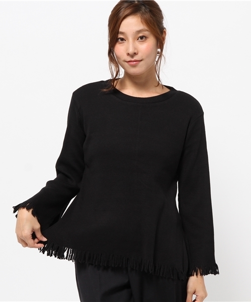 Another Edition（アナザーエディション）の「リブタチキリプルオーバー/AEBC　COリブタチキリPO（Tシャツ/カットソー・レディース・ライトグレー/オレンジ/ブラック/グレー・フリー）」の21枚目の写真