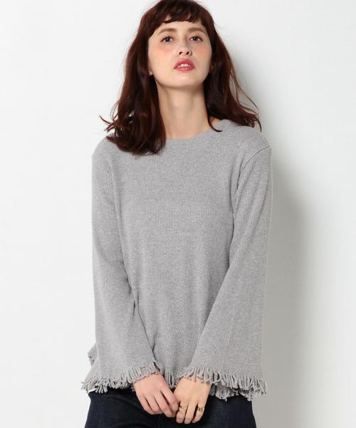 Another Edition（アナザーエディション）の「リブタチキリプルオーバー/AEBC　COリブタチキリPO（Tシャツ/カットソー・レディース・ライトグレー/オレンジ/ブラック/グレー・フリー）」の2枚目の写真