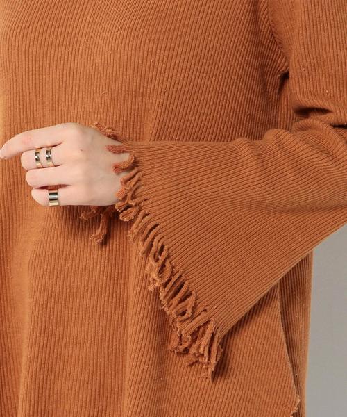 Another Edition（アナザーエディション）の「リブタチキリプルオーバー/AEBC　COリブタチキリPO（Tシャツ/カットソー・レディース・ライトグレー/オレンジ/ブラック/グレー・フリー）」の18枚目の写真