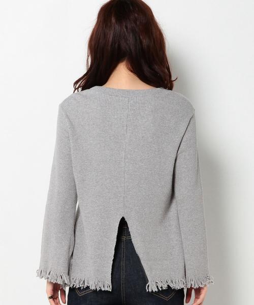 Another Edition（アナザーエディション）の「リブタチキリプルオーバー/AEBC　COリブタチキリPO（Tシャツ/カットソー・レディース・ライトグレー/オレンジ/ブラック/グレー・フリー）」の9枚目の写真