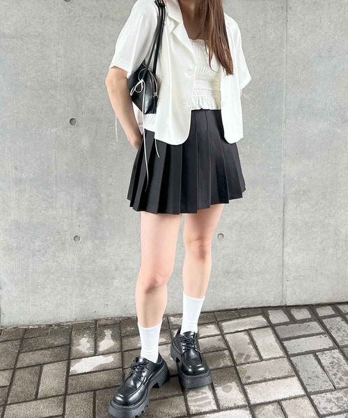 frunco(フランコ)の「オープンカラーシャツ(シャツ/ブラウス・レディース・ベージュ/ピンク/グリーン/ブルー/ブラック/ホワイト・FREE)」の17枚目の写真