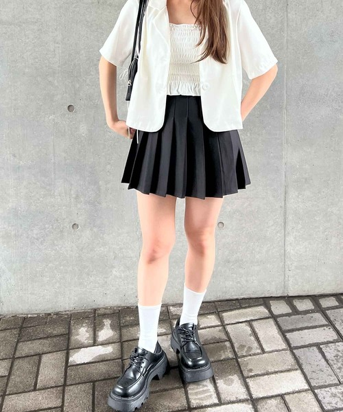 frunco(フランコ)の「オープンカラーシャツ(シャツ/ブラウス・レディース・ベージュ/ピンク/グリーン/ブルー/ブラック/ホワイト・FREE)」の18枚目の写真