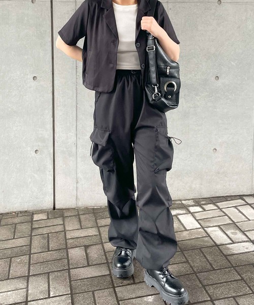 frunco(フランコ)の「オープンカラーシャツ(シャツ/ブラウス・レディース・ベージュ/ピンク/グリーン/ブルー/ブラック/ホワイト・FREE)」の22枚目の写真