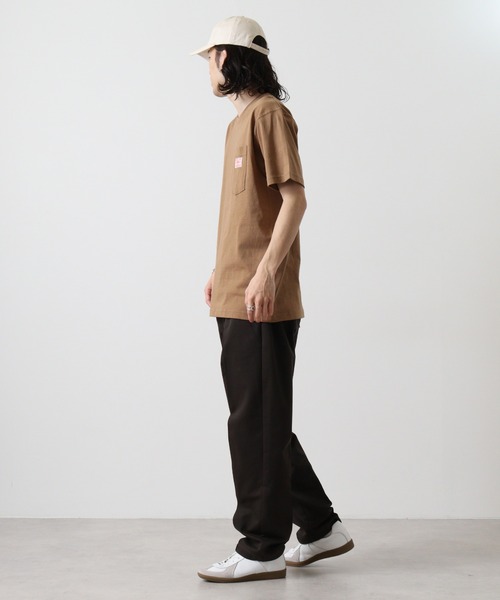 BIG MIKE（ビッグマイク）の「BIGMIKE TEEシャツ 半袖（Tシャツ/カットソー・メンズ・オリーブ/ブラック/キャメル/ホワイト/ネイビー・M/L/XL）」の6枚目の写真