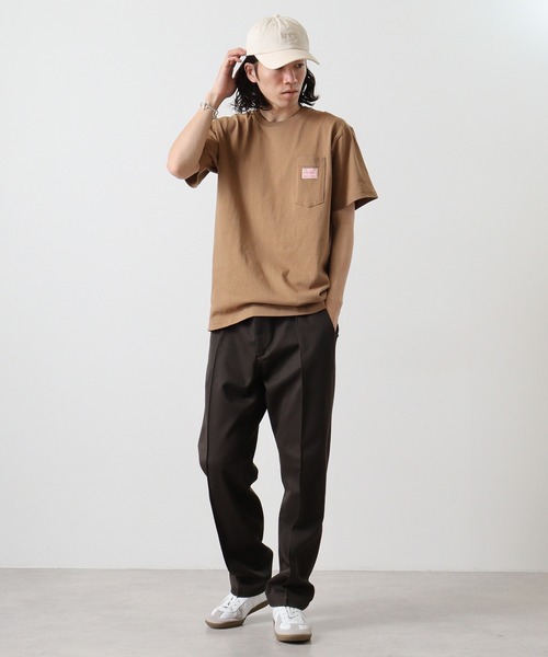 BIG MIKE（ビッグマイク）の「BIGMIKE TEEシャツ 半袖（Tシャツ/カットソー・メンズ・オリーブ/ブラック/キャメル/ホワイト/ネイビー・M/L/XL）」の11枚目の写真