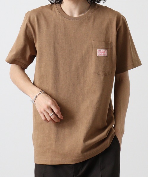 BIG MIKE（ビッグマイク）の「BIGMIKE TEEシャツ 半袖（Tシャツ/カットソー・メンズ・オリーブ/ブラック/キャメル/ホワイト/ネイビー・M/L/XL）」の8枚目の写真