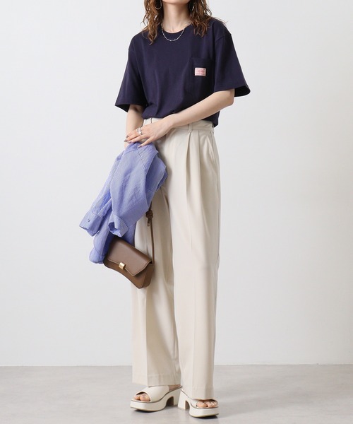 BIG MIKE（ビッグマイク）の「BIGMIKE TEEシャツ 半袖（Tシャツ/カットソー・メンズ・オリーブ/ブラック/キャメル/ホワイト/ネイビー・M/L/XL）」の17枚目の写真