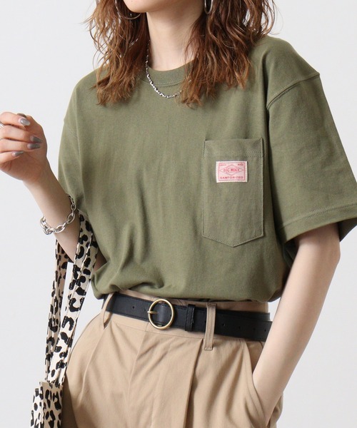 BIG MIKE（ビッグマイク）の「BIGMIKE TEEシャツ 半袖（Tシャツ/カットソー・メンズ・オリーブ/ブラック/キャメル/ホワイト/ネイビー・M/L/XL）」の20枚目の写真