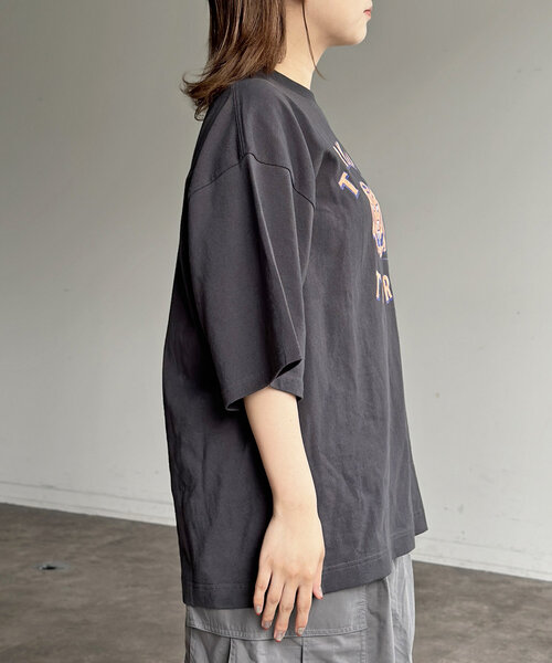 CPCM（シーピーシーエム）の「ヴィンテージライク動物T（Tシャツ/カットソー・レディース・ホワイト/チャコールグレー/グレー/サックスブルー・MEDIUM/LARGE）」の17枚目の写真