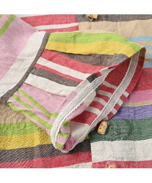 45RPM インドリネンマルチ縞 シャツ・ブラウス size Free 45RPM インド