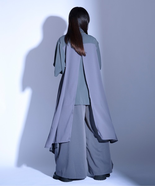 【ほぼ未使用】ASTREAT シアーロングシャツ Ellno Loset（エルノロゼット）の「シアーレイヤードロング