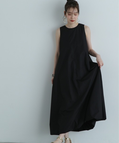 N.（N. Natural Beauty Basic）（エヌエヌナチュラルビューティーベーシック）の「◆アメスリバルーンワンピース《S Size Line》（ワンピース・レディース・ブラック/ベージュ/グリーン・SMALL/MEDIUM）」の2枚目の写真