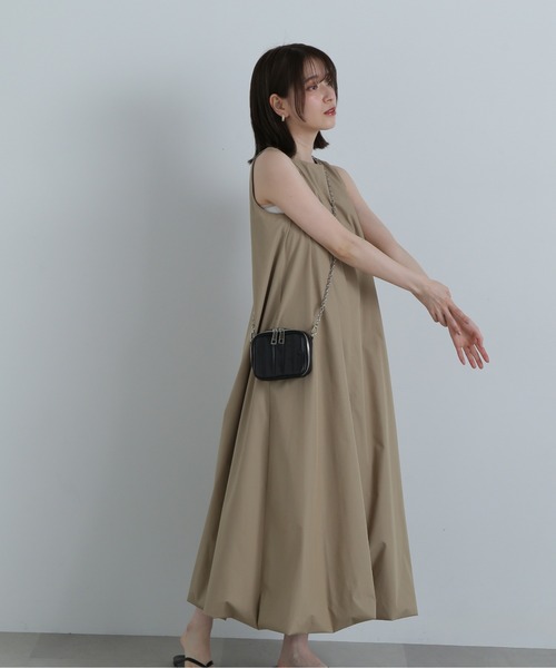 N.（N. Natural Beauty Basic）（エヌエヌナチュラルビューティーベーシック）の「◆アメスリバルーンワンピース《S Size Line》（ワンピース・レディース・ブラック/ベージュ/グリーン・SMALL/MEDIUM）」の10枚目の写真