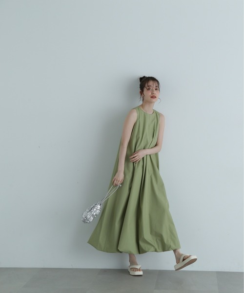 N.（N. Natural Beauty Basic）（エヌエヌナチュラルビューティーベーシック）の「◆アメスリバルーンワンピース《S Size Line》（ワンピース・レディース・ブラック/ベージュ/グリーン・SMALL/MEDIUM）」の15枚目の写真