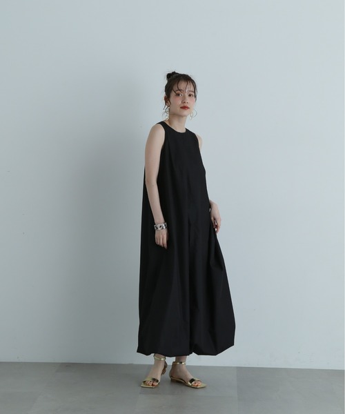 N.（N. Natural Beauty Basic）（エヌエヌナチュラルビューティーベーシック）の「◆アメスリバルーンワンピース《S Size Line》（ワンピース・レディース・ブラック/ベージュ/グリーン・SMALL/MEDIUM）」の5枚目の写真