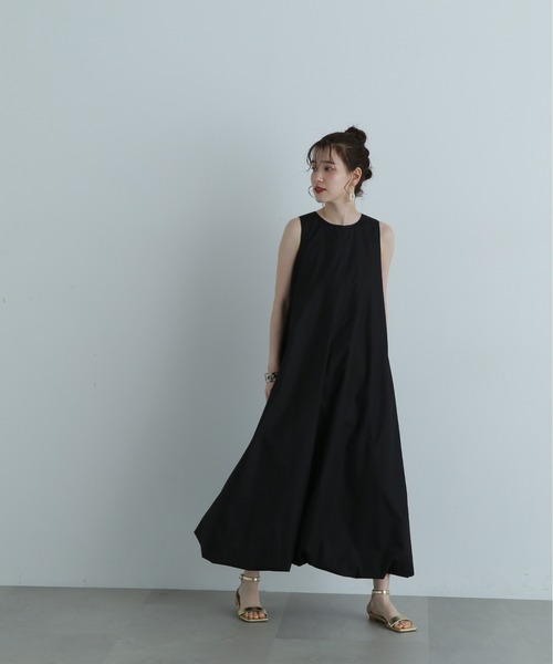 N.（N. Natural Beauty Basic）（エヌエヌナチュラルビューティーベーシック）の「◆アメスリバルーンワンピース《S Size Line》（ワンピース・レディース・ブラック/ベージュ/グリーン・SMALL/MEDIUM）」の6枚目の写真