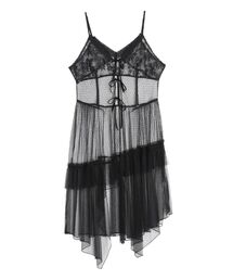 チュールキャミソールドレス
