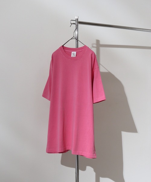 CROSS & STITCH(クロスステッチ)の「CROSS & STITCH 6.2オンス ピグメント 半袖 Tシャツ(Tシャツ/カットソー・メンズ・ピンク/ネイビー/ブラック/ナチュラル・M/L/XL/XXL)」の4枚目の写真