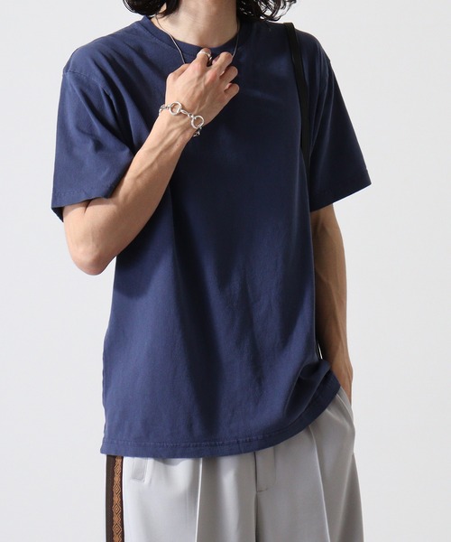CROSS & STITCH(クロスステッチ)の「CROSS & STITCH 6.2オンス ピグメント 半袖 Tシャツ(Tシャツ/カットソー・メンズ・ピンク/ネイビー/ブラック/ナチュラル・M/L/XL/XXL)」の7枚目の写真