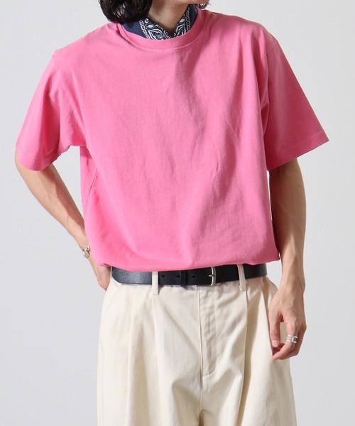 CROSS & STITCH(クロスステッチ)の「CROSS & STITCH 6.2オンス ピグメント 半袖 Tシャツ(Tシャツ/カットソー・メンズ・ピンク/ネイビー/ブラック/ナチュラル・M/L/XL/XXL)」の19枚目の写真