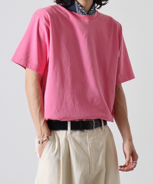 CROSS & STITCH(クロスステッチ)の「CROSS & STITCH 6.2オンス ピグメント 半袖 Tシャツ(Tシャツ/カットソー・メンズ・ピンク/ネイビー/ブラック/ナチュラル・M/L/XL/XXL)」の20枚目の写真