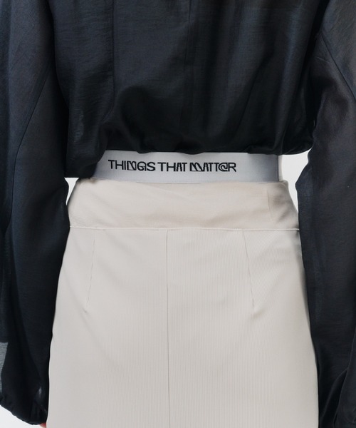 CORSET RIB NARROW SKIRT / コルセットリブナロースカート（スカート