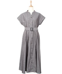 12Twelve Agenda | ラメストライプシャツワンピース(ワンピース)