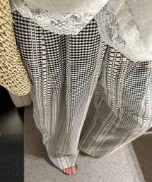 Sibra（シブラ）の「《柄&カラー追加&低身長サイズ追加》夏に大活躍!ライクストライプセミワイドパンツ（その他パンツ）」