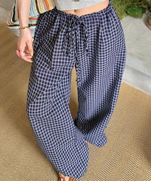 レディースのその他パンツ（ブルー・ネイビー/青色系・ワイド