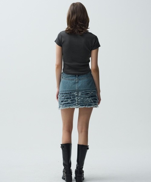 Midnight Move（ミッドナイトムーブ）の「Midnight Move／HENLEYネックT（Tシャツ/カットソー・レディース・カーキ/オフホワイト/ネイビー/ダークグレー・FREE）」の21枚目の写真