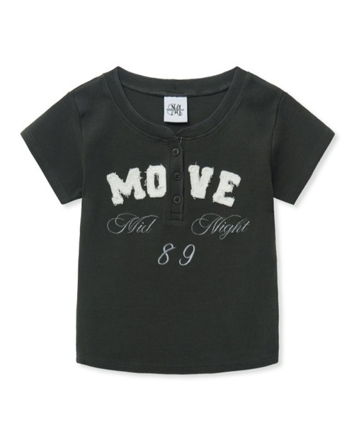 Midnight Move（ミッドナイトムーブ）の「Midnight Move／HENLEYネックT（Tシャツ/カットソー・レディース・カーキ/オフホワイト/ネイビー/ダークグレー・FREE）」の13枚目の写真